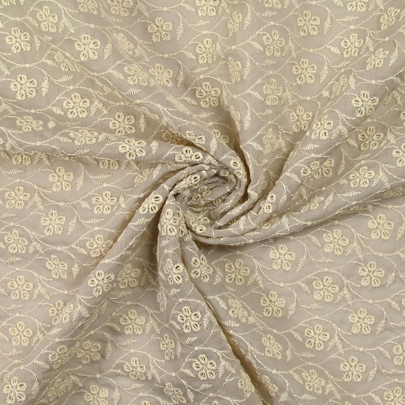 Broderie anglaise Angela grège
