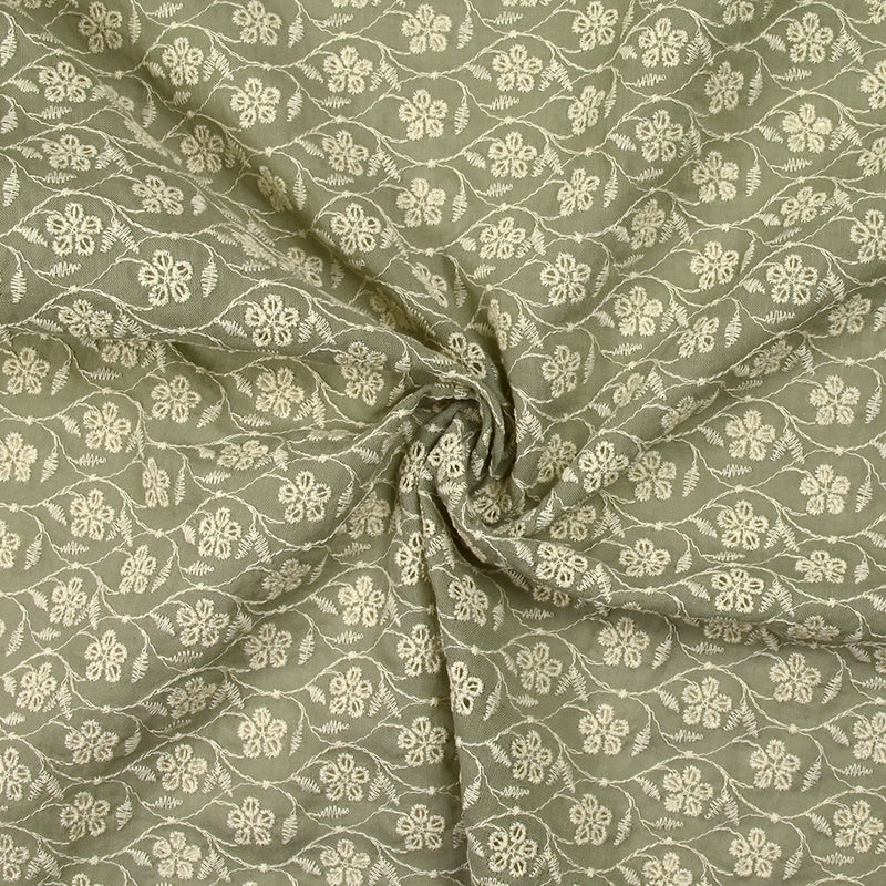 Broderie anglaise Angela kaki