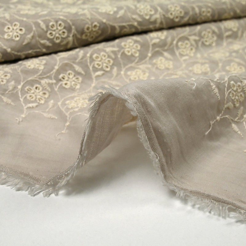 Broderie anglaise Angela grège