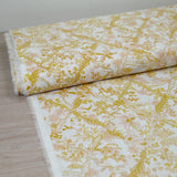 Coton liberty ® Tropical Toile moutarde au mètre