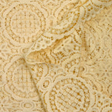 Dentelle festonnée rosaces ivoire