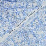 Coton liberty ® Tropical Toile bleu au mètre