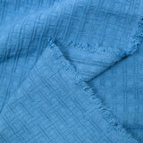 Jacquard de coton à carreaux bleu