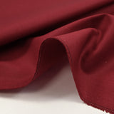 Popeline de coton rouge cerise
