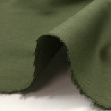 Popeline de coton kaki