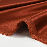 Crêpe satin de viscose lourd rouge rouille