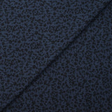 Satin de viscose imprimé mini léopard fond marine