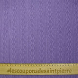 Leonie purple cable knit knit