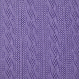 Leonie purple cable knit knit