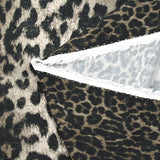 Viscose imprimée flou animal fond taupe