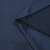 Crêpe satin polyester léger bleu marine