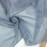 Voile de polyester et coton ancre et rayure marine