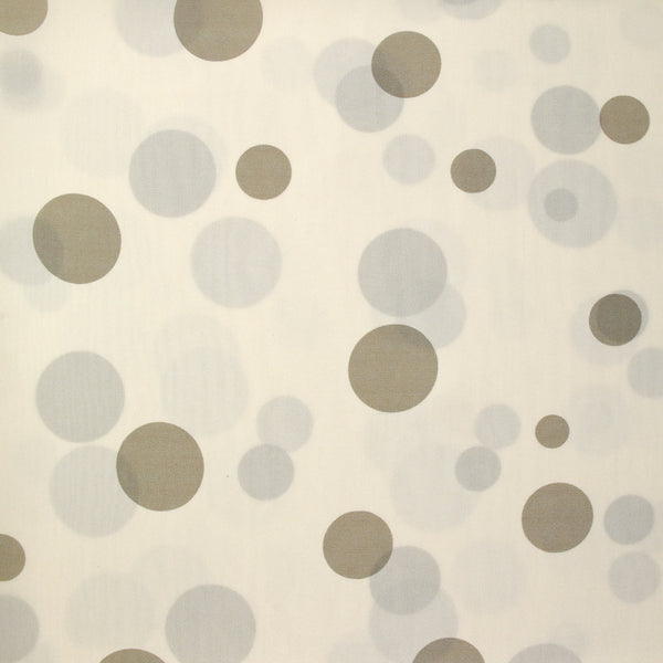 Crêpe de China 100% Silk printed with Grège Fond White Broken