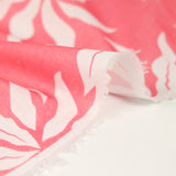 Coton imprimé Hawaii fond rose