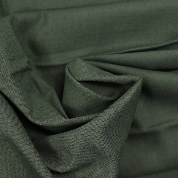 Khaki viscose linen