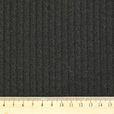 Maille tricot côtelée noir