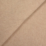 Beige ribbed wool knit