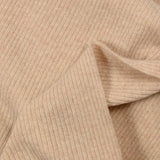 Beige ribbed wool knit