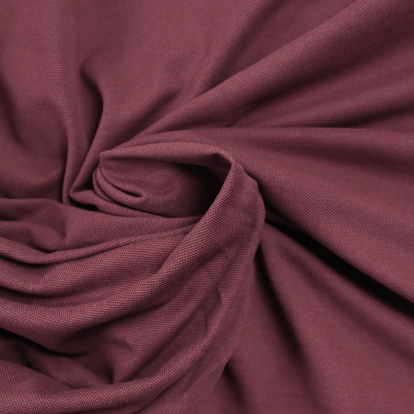 Maille polo coton bordeaux