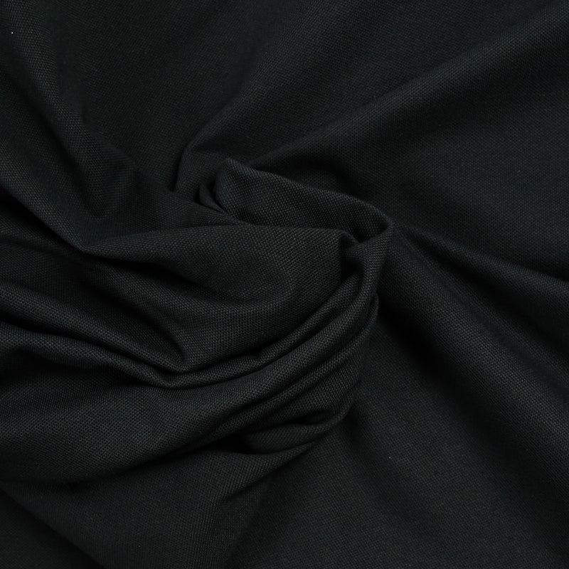 Maille polo coton charbon
