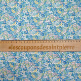 Coton liberty ® Leontyne Dream bleu au mètre