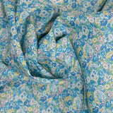 Coton liberty ® Leontyne Dream bleu au mètre