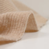 Beige ribbed wool knit