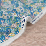 Coton liberty ® Leontyne Dream bleu au mètre