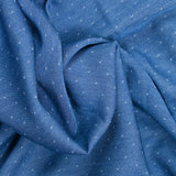Tencel jeans pois bleu moyen