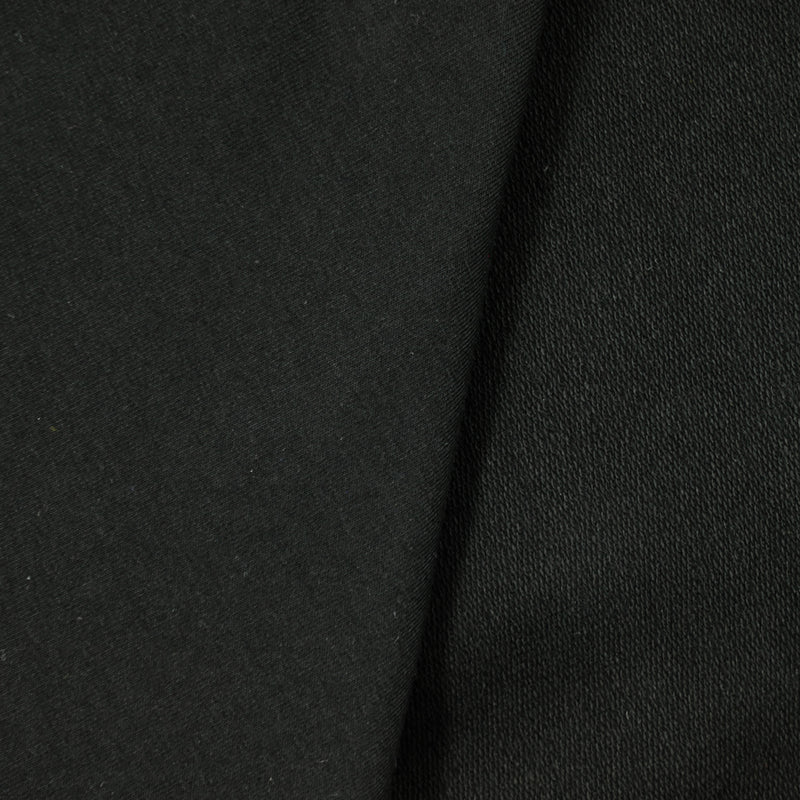 Jersey de coton french terry noir
