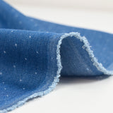 Tencel jeans pois bleu moyen