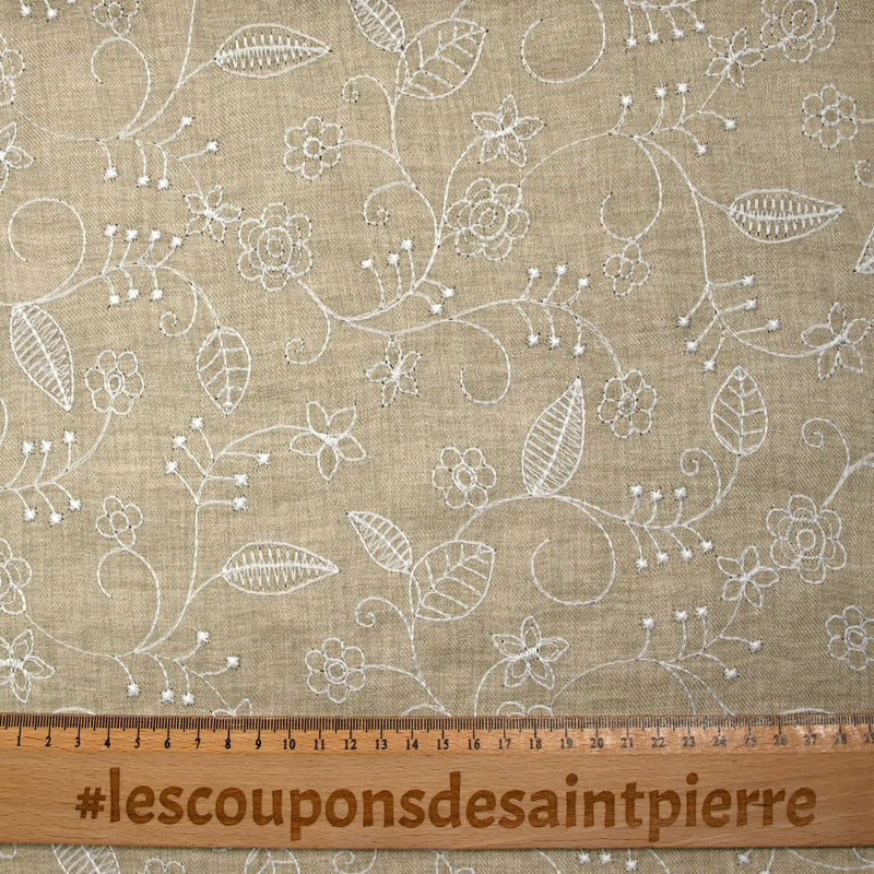 TECHO DE FINTER BORDESTRADO DE POLYESTER SOLène Beige