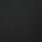 Crêpe viscose Lily brodé feuillage noir