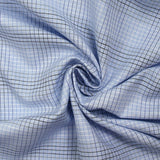 Light blue nadège checkered cotton