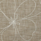 Toile brodée Ariel beige chiné