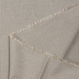 Coton à mini carreaux 1 mm blanc et marron