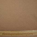 Coton imprimé pois 1mm fond marron