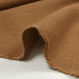 Crepe de viscosa Lily bordado follaje marrón