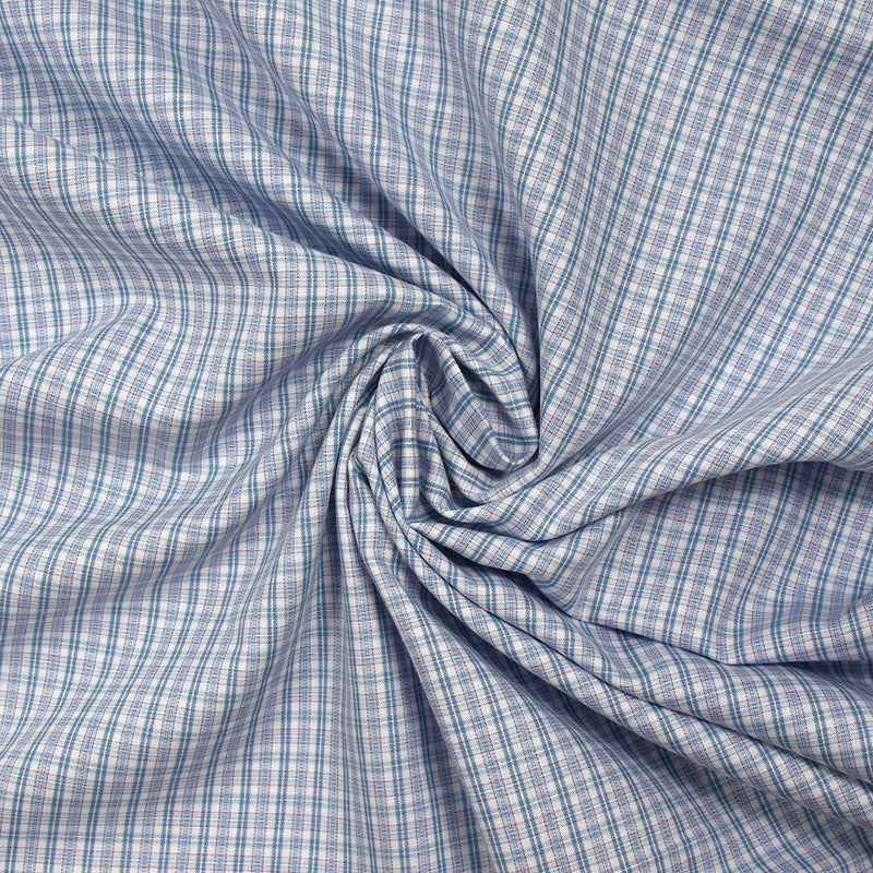 Bearded and pink white checkered cotton white background