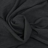 Crêpe polyester texturé noir