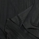 Maille fine plissée noir