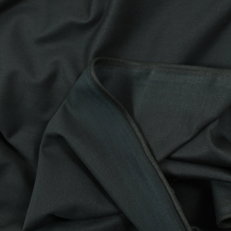 Sergé de polycoton noir