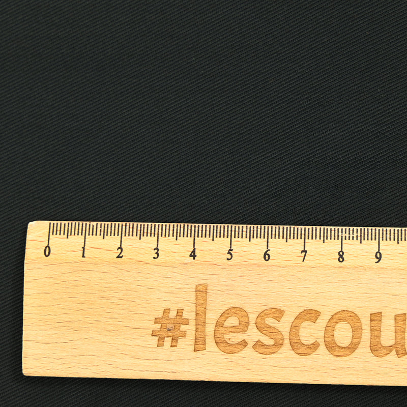 Sergé de polycoton noir