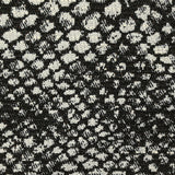 Jacquard de polycoton Lurex Miranda noir et blanc cassé