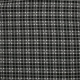 Jacquard polyviscose à carreaux fond noir
