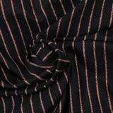 Orange striped wool black background