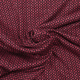 Maille Milano polyviscose Lurex damier déstructuré rouge