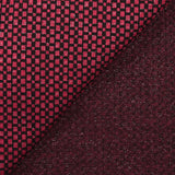 Maille Milano polyviscose Lurex damier déstructuré rouge