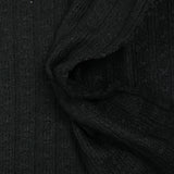 Maille côtelée polyviscose Touria noir