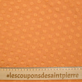 Crêpe Georgette Viscosa con Naranja Jacquard Burnt